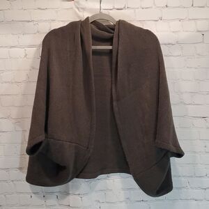 Dark grey acrylic poncho